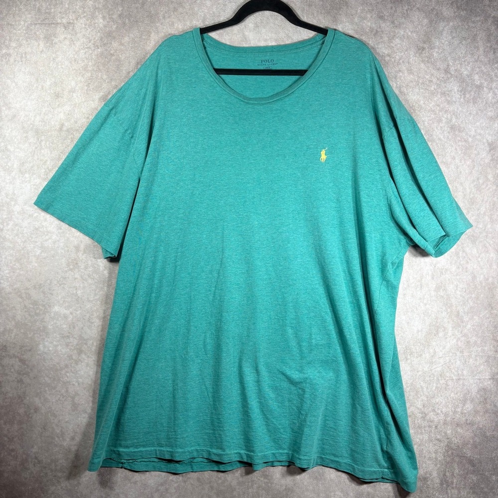 Polo Ralph Lauren T Shirt Mens Size Big 2X Green Short Sleeve Crew Neck Casual